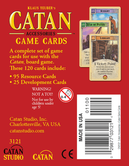 Catan Replacement Game Cards | Asmodee USA