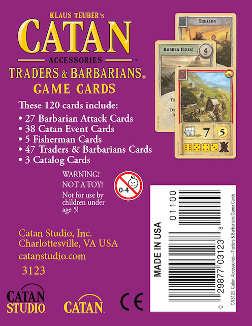 Catan: Traders and Barbarians Replacement Game Cards | Asmodee USA